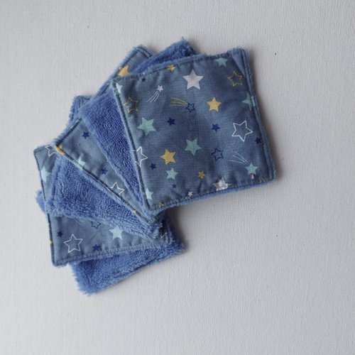 Lingettes démaquillantes motifs papillons   en lot de 6