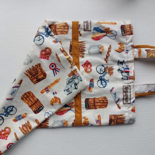 Sac à pain   court   réversible