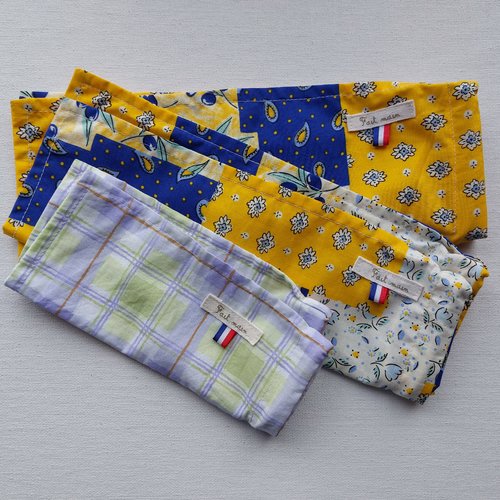 Sac à vrac en tissus réutilisable en 1 lot de 3 sacs   lot n° 1