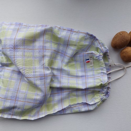 Sac à vrac en tissus réutilisable  vendu en 1 lot de 3 sacs  lot n° 8