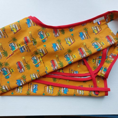 Tablier   adulte   ( van et palmiers )