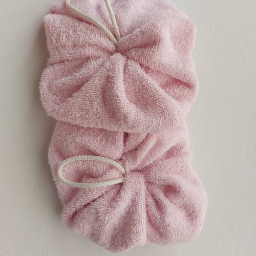 Fleur de douche  en coton éponge 360 gr vendu en 1 lot de 2 pièces