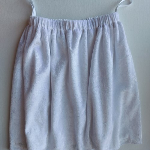 Jupe  doublée enfant taille élastiquée broderie 4 ans