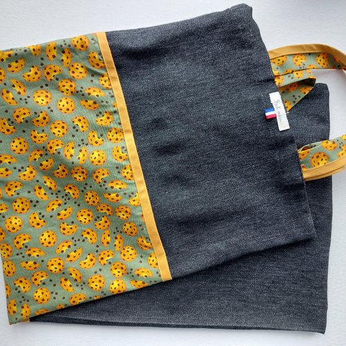 Sac à pain motifs cookies réversible