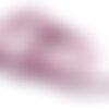 3 metres de cordon plat suedine aspect daim rose violet - creation bijoux perles