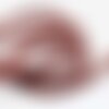 3 metres de cordon plat suedine aspect daim rouge foncé - creation bijoux perles