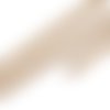 3 metres de cordon plat suedine aspect daim beige fonce - creation bijoux perles