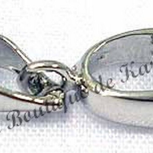 15 belieres attache pendentif metal argente 5 x 13 mm - creation bijoux perles