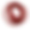 3 metres de cordon plat suedine aspect daim rouge - creation bijoux perles