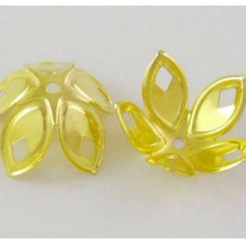 30 coupelles perle intercalaire metal dore 18 mm - creation bijoux perles