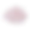 Lot de 200 perles nacrees rose clair pastel acrylique diamètre 6 mm - creation