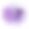 30 perles strass cabochon étoile strass violet 10 mm acrylique à coller - dos argenté - création diy