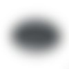 5 boutons metal ovale argenté foncé noir 14 x 10 mm - creation couture diy