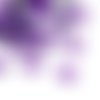 300 perles strass cabochon rond strass violet 2 mm acrylique à coller - dos argenté - creation diy