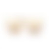 10 breloques charms perles coeur metal dore en acier inoxydable 304 - 5,5 x 7,5 mm - creation bijoux