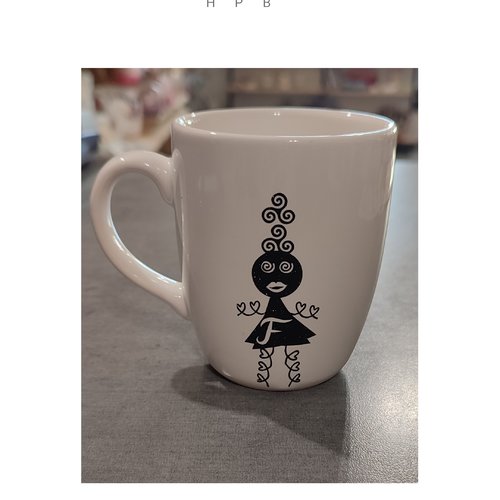 Mug 200 ml  lettre f