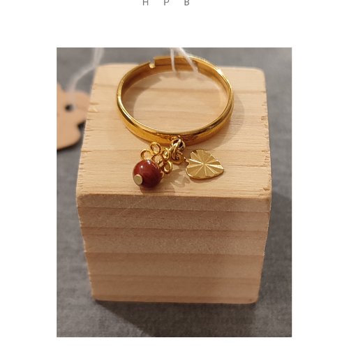 Bague réglable jaspe