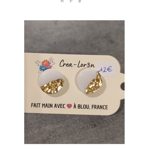 Boucles d'oreilles puces