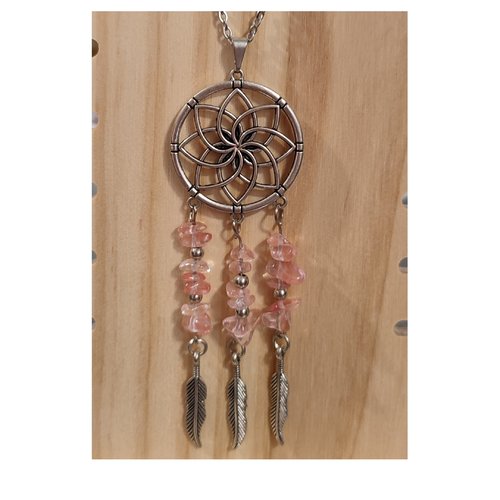 Collier attrape-rêves en acier inoxydable – harmonie & douceur