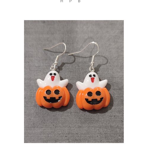 Boucles d'oreilles fantaisies "halloween"