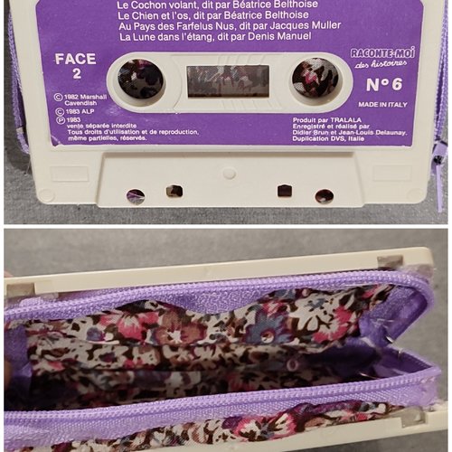 Porte monnaie cassette audio