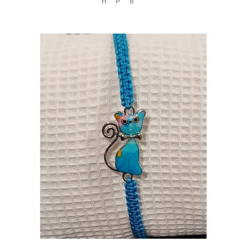Bracelet réglable chat