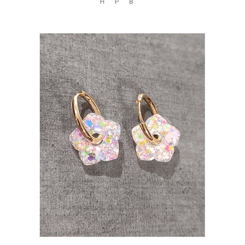 Boucles d'oreilles créoles et pampilles