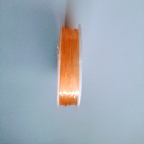 Bobine de fil élastique jaune 10 mètres x 0.8mm