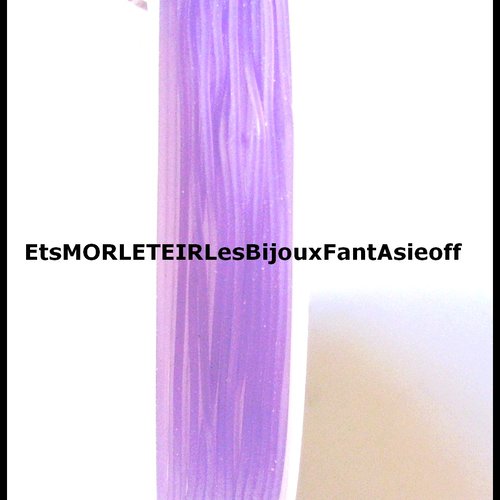 Bobine fil élastique viole t2mm x10 mètres