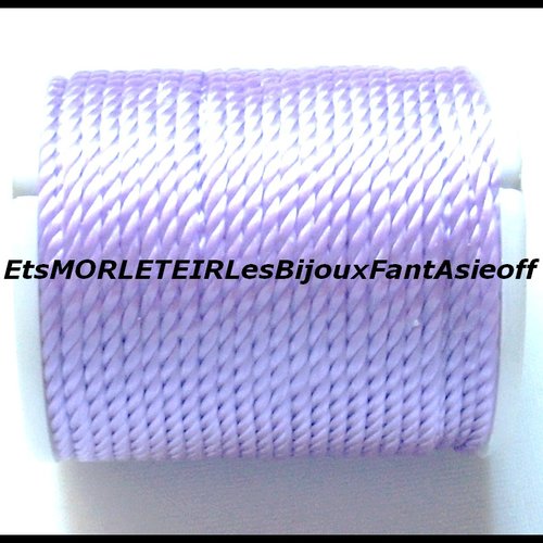 Bobine fil de nylon tressé violet 10 mètres