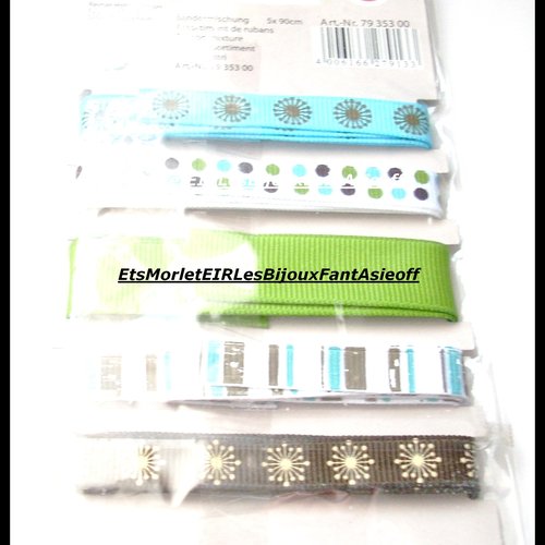Set de ruban de la marque rayher pour fabrication d bracelet ou autres