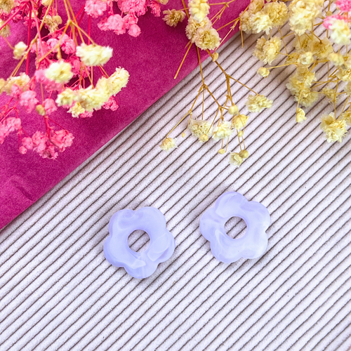 Boucle d'oreille fleur, pour créole en acier inoxydable pour femme et enfant pampilles interchangeables