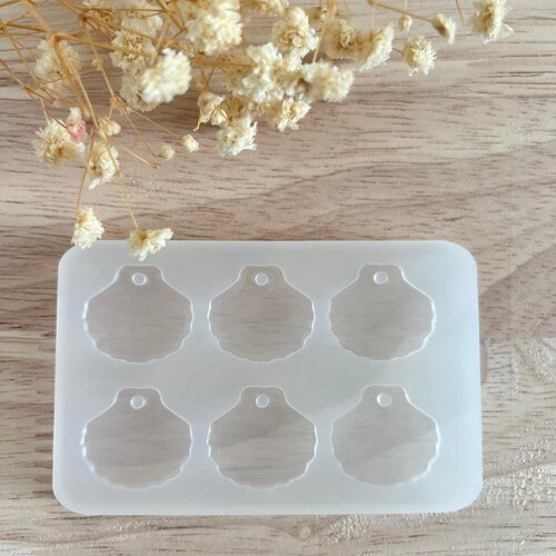 Moule silicone pour résine époxy, uv, resinmold, moule pour pampilles interchangeable, moule résine coquillage