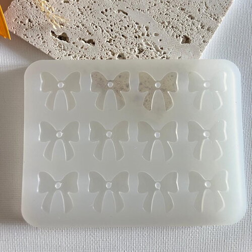 Moule silicone pour résine époxy, uv, resinmold, moule pour pampilles interchangeable, ruban, noeud
