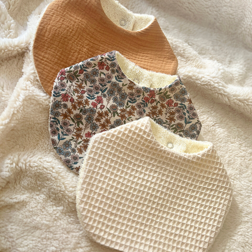 Lot de bavoirs bébé bio (sur-mesure)