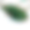 Collier pendentif femme agate tranche verte, ensemble pendentif  et chaîne, pendentif vert