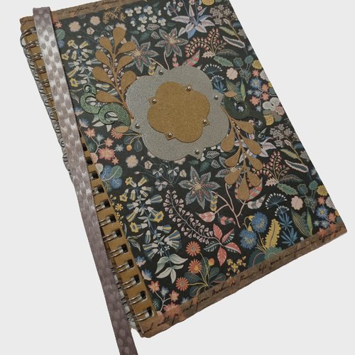 Agenda personnalisé floral art nouveau, journalier