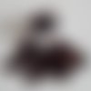 Paillettes - sequins - strass - couleur café foncé - paillettes à coudre 