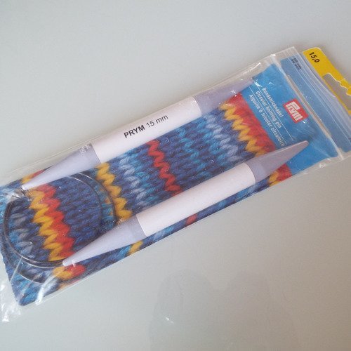 Aiguille à tricoter circulaire - marque prym - 15 mm / 80 cm - accessoire tricot
