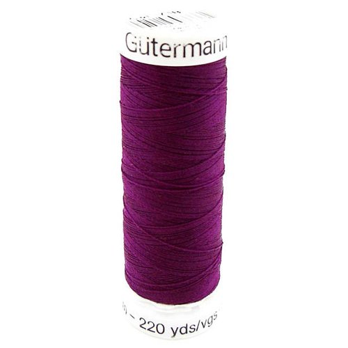 Fil à coudre gütermann - 100% polyester - 100 m - coloris 718 aubergine