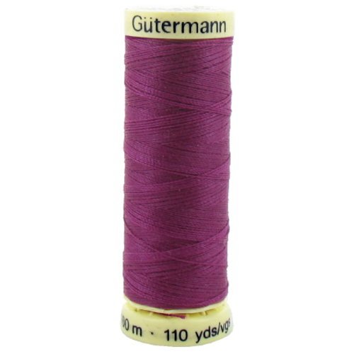 Fil à coudre gütermann - 100% polyester - 100 m - coloris 247 framboise foncé