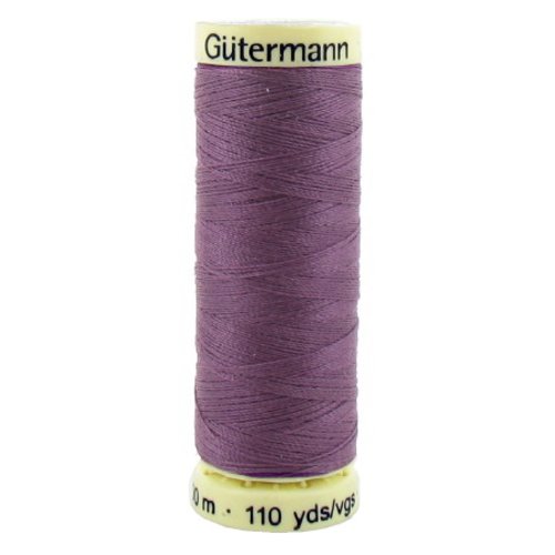 Fil à coudre gütermann - 100% polyester - 100 m - coloris 129 aubergine