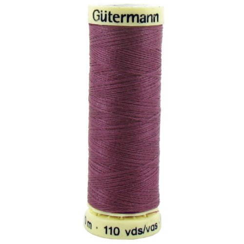 Fil à coudre gütermann - 100% polyester - 100 m - coloris 259 prune