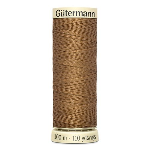 Fil à coudre gütermann - 100% polyester - 100 m - coloris 887 marron