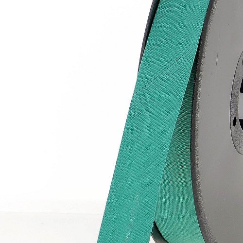 Vert émeraude n° 855 - biais uni - 50% coton 50% polyester - 2 cm de large -  vendu au mètre