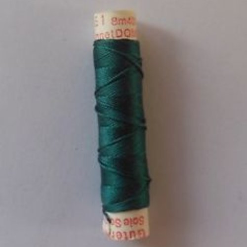 Fil à coudre - cordonnet de soie gutermann - col 61 - vert émeraude