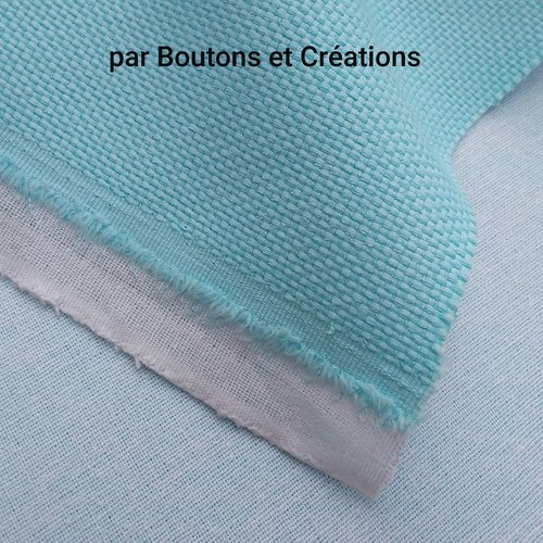 Tissu habillement / ameublement / loisirs créatifs - bleu ciel - largeur 1m40 - vendu au mètre