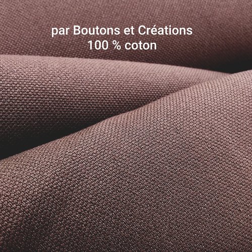 Tissu ameublement / loisirs créatifs - marron - largeur 1m40 - vendu au mètre