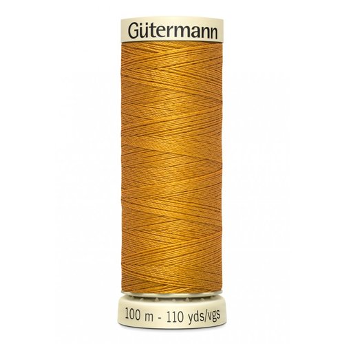 Fil à coudre gütermann - 100% polyester - 100 m - coloris 412 ocre moutarde