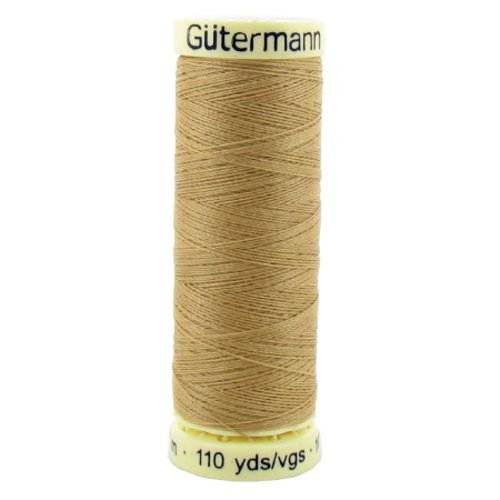 Fil à coudre gütermann - 100% polyester - 100 m - coloris 691 ocre clair